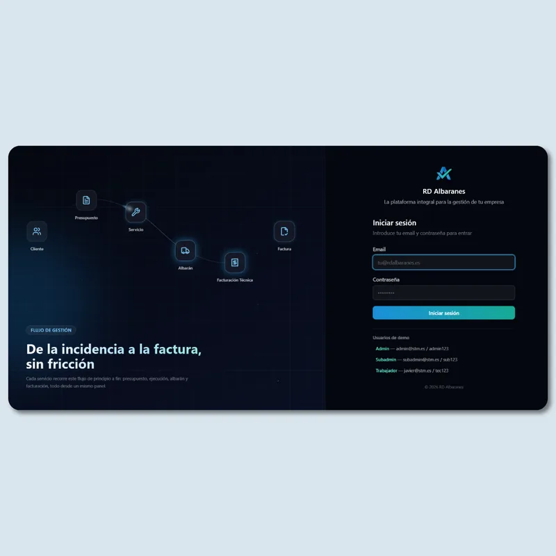 Preview de Gestión de servicio técnico