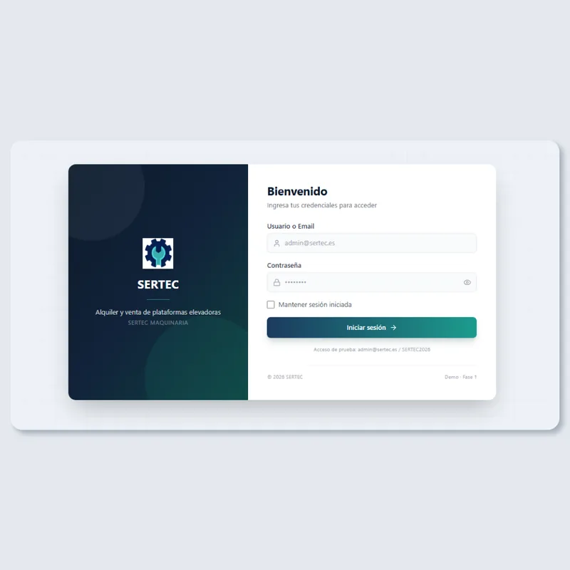 Preview de Web empresarial + Chatbot